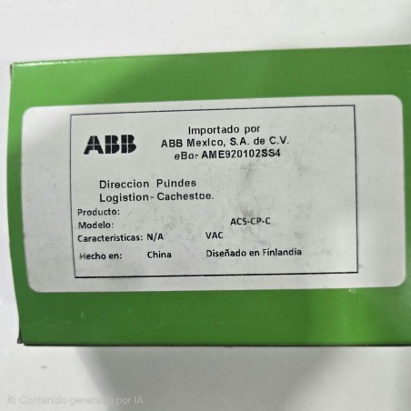 ACS-CP-C PANEL DE CONTROL...