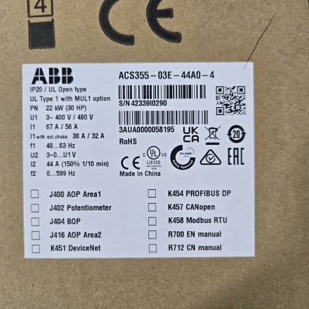 ACS355-03E-44A0-4 VARIADOR...