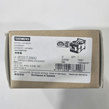 3RT2017-2BB42 CONTACTOR 3HP...