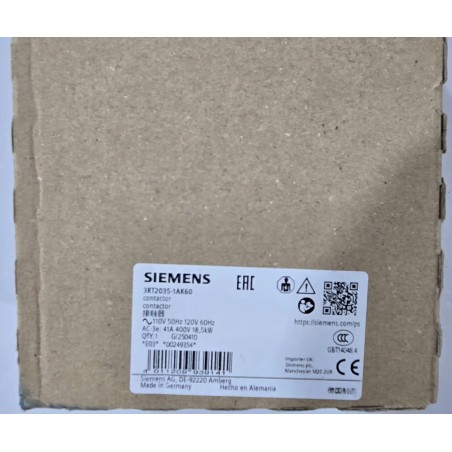 3RT2035-1AK60 CONTACTOR...